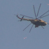 Suriye ordusuna ait helikopter düştü Suriye ordusuna ait helikopter düştü