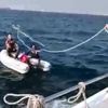 Zeytinburnu açıklarında sürüklenen bottakileri Sahil Güvenlik kurtardı