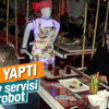 Konya'daki bu kafede robot garsonlar servis yapıyor Konya'daki bu kafede robot garsonlar servis yapıyor