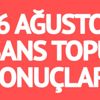 Şans Topu sonuçları: Büyük ikramiye megakente! (16 Ağustos MPİ 844. hafta çekilişi)