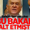 Bahçeli'den çok sert çıkış: Bu bakan halt etmiştir Bahçeli'den çok sert çıkış: Bu bakan halt etmiştir