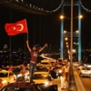 Taksicilerden Boğaz Köprüsü'nde Terör Protestosu Taksicilerden Boğaz Köprüsü'nde Terör Protestosu