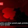 Öksüz ve yetim çocuklar yemek yaptı, protokol üyeleriyle ...