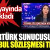 ﻿Habertürk sunucusundan canlı yayında İstanbul Sözleşmesi tepkisi