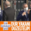 Cumhurbaşkanı Erdoğan, Kazımi'nin yakasını düzeltti