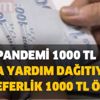 Pandemi 1000 TL daha yardım dağıtıyor! Tek seferlik 1000 TL ödeme yapılacak! Başvuru hangi tarihte bitiyor? Pandemi 1000 TL daha yardım dağıtıyor! Tek seferlik 1000 TL ödeme yapılacak! Başvuru hangi tarihte bitiyor?