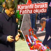 Davutoğlu Ankara saldırısının olduğu yere karanfil bıraktı