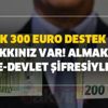 Aylık 300 Euro destek alma hakkınız var! 300 Euro ödeme başvuru şartları! Almak için e-devlet şifresiyle...