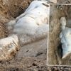 İzmir'de mitolojik varlık Satyros'un kabartması bulundu