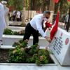 Mersin şehitliğinde hüzünlü bayramlaşma
