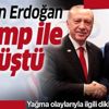 Son dakika: Başkan Erdoğan Trump ile görüştü
