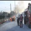 Zeytinburnu'nda otomobil alev alev yandı