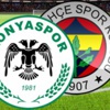 Torku Konyaspor-Fenerbahçe maçının 11'leri