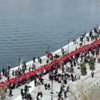 100'üncü yıl için dev Türk bayrağı 100'üncü yıl için dev Türk bayrağı