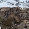 Deprem bölgesi havadan görüntülendi