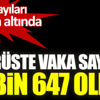 ﻿Virüste vaka sayısı 5 bin 647 oldu. Vefat sayıları 100’ün altında