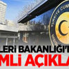 Dışişleri Bakanlığı'ndan önemli açıklama Dışişleri Bakanlığı'ndan önemli açıklama
