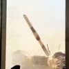 Tank seyircilerin yüreğini ağzına getirdi Tank seyircilerin yüreğini ağzına getirdi