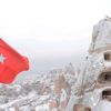 Kapadokya beyaza büründü
