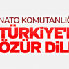 NATO Türkiye'den resmen özür diledi NATO Türkiye'den resmen özür diledi