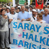 Barış yürüyüşüne polis engeli Barış yürüyüşüne polis engeli