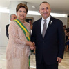 Çavuşoğlu Rousseff’in yemin törenine katıldı Çavuşoğlu Rousseff’in yemin törenine katıldı