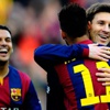 Messi Ronaldo'yu yakaladı Messi Ronaldo'yu yakaladı