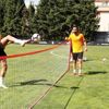 Akhisarspor maçının hazırlıklarını sürdüren Galatasaray, ayak tenisi oynadı