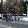 Doğu Türkistan için yürüyüşe jandarma engeli Doğu Türkistan için yürüyüşe jandarma engeli