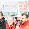 TBMM önünde grev yasağı protestosu TBMM önünde grev yasağı protestosu
