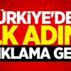 Türkiye'den ilk adım! Açıklama geldi