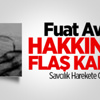Fuat Avni Hakkında Flaş Karar Fuat Avni Hakkında Flaş Karar