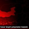 Baskil de hasar tespit çalışmaları başladı Baskil de hasar tespit çalışmaları başladı