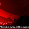 Ümraniye de sürücü kursu midibüsü yandı Ümraniye de sürücü kursu midibüsü yandı
