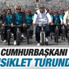 Cumhurbaşkanı Erdoğan İstanbul'da pedal çevirdi