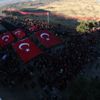 Binlerce Erzurumlu tabyalara yürüdü Binlerce Erzurumlu tabyalara yürüdü