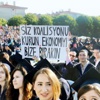 Mezuniyette pankartlı mesaj Mezuniyette pankartlı mesaj
