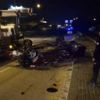 ANKARA-Ağaca ve direğe çarpan otomobil ters döndü ... ANKARA-Ağaca ve direğe çarpan otomobil ters döndü ...