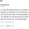 Kılıçdaroğlu'ndan 15 Temmuz mesajı
