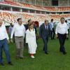 Cumhurbaşkanı Erdoğan’ın açılışını yapacağı statta inceleme Cumhurbaşkanı Erdoğan’ın açılışını yapacağı statta inceleme