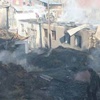 Bayburt'ta yangın, 6 ev kül oldu Bayburt'ta yangın, 6 ev kül oldu