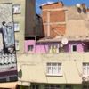 Dengesini kaybedip yan binanın çatısına düştü! Dengesini kaybedip yan binanın çatısına düştü!