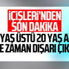 65 yaş üstü ve 20 yaş altı vatandaşlar için yeni genelge