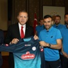 Erdoğan'a memleketinden konuk Erdoğan'a memleketinden konuk