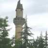 Yıldırım düşen caminin minaresinde hasar meydana geldi Yıldırım düşen caminin minaresinde hasar meydana geldi