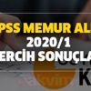 KPSS memur alım 2020/1 tercih sonuçları açıklandı mı? ÖSYM KPSS memur alımları taban puan kaça düşer?