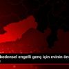 Tarsus ta bedensel engelli genç için evinin önü asfaltlandı Tarsus ta bedensel engelli genç için evinin önü asfaltlandı