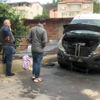 Amcasının minibüsünü yaktı Amcasının minibüsünü yaktı