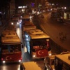 Toplu Taşıma Araçlarından Konvoylu Terör Protestosu Toplu Taşıma Araçlarından Konvoylu Terör Protestosu