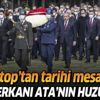 Mustafa Şentop ve Devlet erkânı Anıtkabir'i ziyaret etti